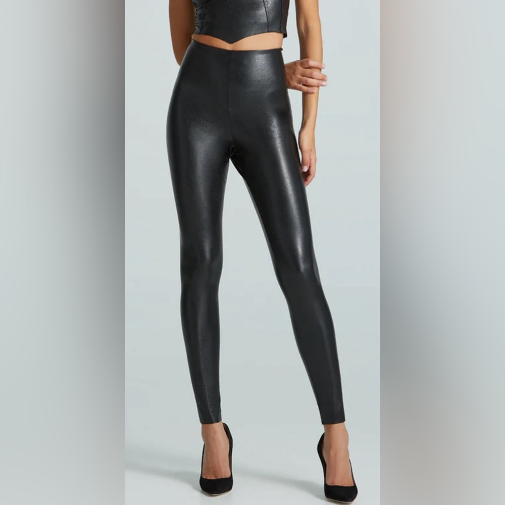 Commando Faux Leather Legging in Black Size XL - Picture 5 of 6